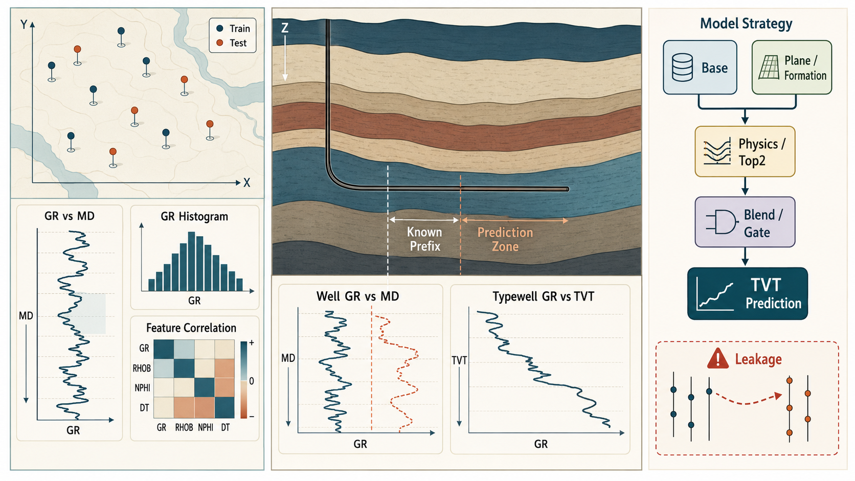 ROGII diagnostic and modeling summary dashboard